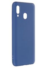 Чехол Krutoff для Samsung Galaxy A20/A30 A205/A305 Silicone Case Blue 12420 (817546)