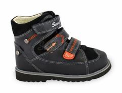 Сурсил-Орто (лечебная антивальгусная обувь) Ботинки Сапоги на байке  демисезон 23-228 Черный  (5108)
