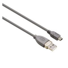 Кабель USB2.0 HAMA USB A(m) - mini USB B (m), 0.25м, серый [00039661] (823951)