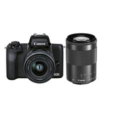 Фотоаппарат Canon EOS M50 Mark II kit ( EF-M15-45 IS STM и EF-M55-200 IS STM), черный [4728c015] (1512996)