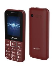 Сотовый телефон Maxvi P2 Wine-Red (867091)