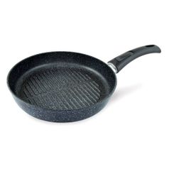 Сковорода-гриль Нева металл посуда Байкал 254426, 26см, съемная ручка, без крышки, черный (1398821)
