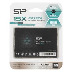 SSD накопитель SILICON POWER Ace A55 SP512GBSS3A55S25 512Гб, 2.5", SATA III (1037181)
