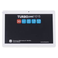 Планшет Turbo TurboPad 1015, 1GB, 16GB, 3G, Android 9.0 белый [рт00020516] (1168611)