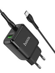 Зарядное устройство Hoco N5 Favor USB/USB Type-C + Cable USB Type-C - USB Type-C Black 6931474738936 (848967)