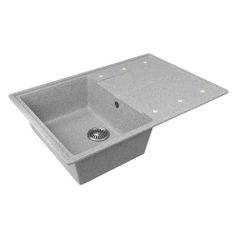 Кухонная мойка ZOX ZX-GM 6, искусственный камень, 48см х 74см, серый [544305] (1594950)