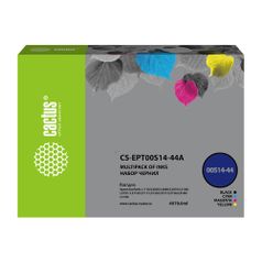 Чернила Cactus CS-EPT00S14-44A, 70мл, голубой/пурпурный/желтый/черный (1469411)