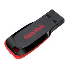 Флешка USB SANDISK Cruzer Blade 128Гб, USB2.0, черный и красный [sdcz50-128g-b35] (292241)