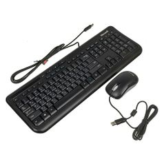 Комплект (клавиатура+мышь) Microsoft Wired 600 for Business, USB, проводной, черный [3j2-00015] (1001286)