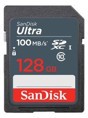 Карта памяти 128Gb - SanDisk Ultra SDXC Class 10 UHS-I SDSDUNR-128G-GN3IN (814911)