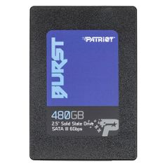 SSD накопитель PATRIOT Burst PBU480GS25SSDR 480Гб, 2.5", SATA III (1088624)