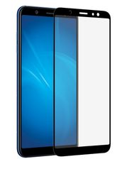 Аксессуар Защитное стекло DF для Samsung Galaxy A6 2018 Full Screen+Full Glue sColor-38 Black (597201)