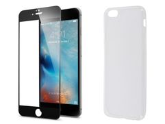 Аксессуар Защитное стекло + накладка Innovation для APPLE iPhone 6 / 6S Lux 5D Black 11697 (565662)