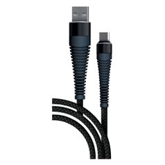 Кабель BORASCO Fishbone, micro USB (m) - USB (m), 1м, черный [38499] (1395881)
