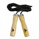 ADIJRW02 Скакалка  бокс ADIDAS нейлоновая с деревянными ручками /размер стандарт/ (700)