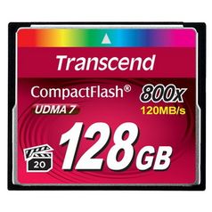 Карта памяти 128Gb - Transcend 800x Ultra Speed - Compact Flash TS128GCF800 (127154)