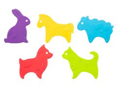 Антискользящие мини-коврики для ванны Roxy-Kids Animals 5шт RBM-010-CG (832429)