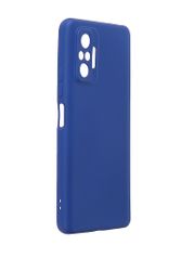 Чехол DF для Xiaomi Redmi Note 10 Pro с микрофиброй Silicone Blue xiOriginal-20 (840403)