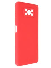 Чехол Pero для Poco X3 Soft Touch Red CC1C-0053-RD (854522)