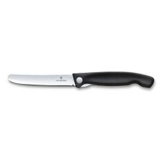Нож кухонный Victorinox Swiss Classic (6.7803.FB) стальной для овощей лезв.110мм прямая заточка черн (1406477)