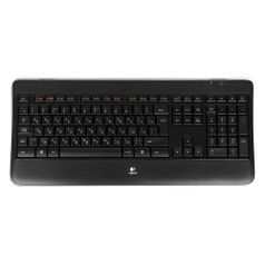 Клавиатура LOGITECH Illuminated Keyboard K800, USB, Радиоканал, c подставкой для запястий, черный [920-002395] (576790)