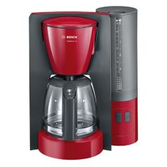Кофеварка Bosch TKA6A044, капельная, серый / красный (1360627)
