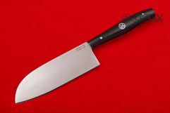 Нож Шеф-2 (95х18,черный граб,цельнометаллический,фибра)