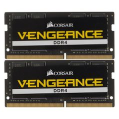 Модуль памяти Corsair Vengeance CMSX32GX4M2A2666C18 DDR4 - 2x 16ГБ 2666, SO-DIMM, Ret (392551)