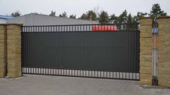 Металлические откатные ворота на дачу, к частному дому - изготовление на заказ + монтаж (162745256)