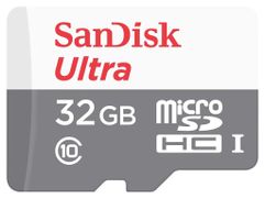 Карта памяти 32Gb - SanDisk Ultra Micro Secure Digital HC UHS-I SDSQUNR-032G-GN3MN (802031)