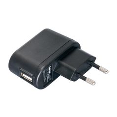 Сетевое зарядное устройство HAMA 00012108, USB, 1A, черный (853074)