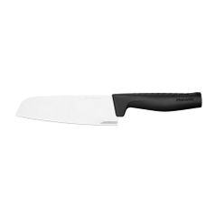 Нож кухонный Fiskars Hard Edge (1051761) стальной сантоку лезв.161мм прямая заточка черный (1458468)