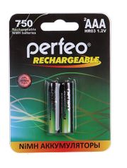 Аккумулятор AAA - Perfeo 750mAh (2 штуки) PF AAA750/2BL PL (842110)