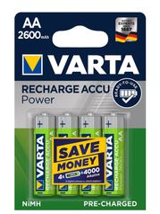 Аккумулятор AA - Varta 2600mAh BL4 Ready2Use (4 штуки) (842037)