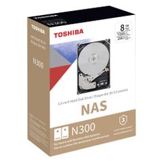 Жесткий диск Toshiba N300 HDWG480EZSTA, 8ТБ, HDD, SATA III, 3.5", RTL (1584348)