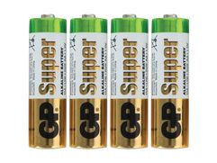 Батарейка AA - GP Super Alkaline 15A (4 штуки) 15ARS-2SB4 (636496)