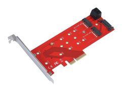 Аксессуар Переходник Orient C298E PCI-E 4x to NGFF (M.2) PCI-E M-key / 2xNGFF (M.2) SATA B-key 30898 (676853)