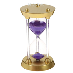 Часы песочные, ножки стекло 3шт, микс 17,5см 75 секунд (30107)
