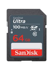 Карта памяти 64Gb - SanDisk Ultra Secure Digital XC Class 10 UHS-I SDSDUNR-064G-GN3IN (825661)