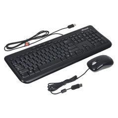 Комплект (клавиатура+мышь) Microsoft Wired 600, USB, проводной, черный [apb-00011] (612401)