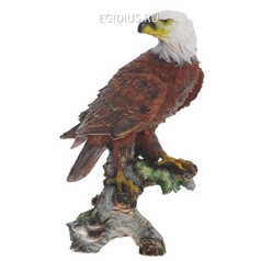 Фигура декоративная садовая Орел на коряге H32 см (25222)