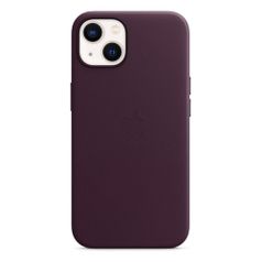 Чехол (клип-кейс) Apple Leather Case with MagSafe, для Apple iPhone 13, темная вишня [mm143ze/a] (1603654)