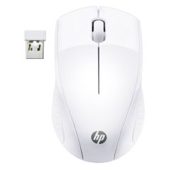 Мышь HP Wireless 220, оптическая, беспроводная, USB, белый [7kx12aa] (1205969)