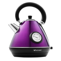 Чайник электрический KITFORT КТ-644-4, 2200Вт, фиолетовый и черный (1111296)