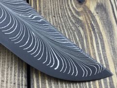 Клинок ручной ковки № 86 из мозаичной дамаской стали для изготовления ножа
