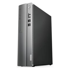 Компьютер LENOVO IdeaCentre 310S-08ASR, AMD A6 9225, DDR4 4Гб, 1000Гб, AMD Radeon R4, DVD-RW, CR, Free DOS, черный и серебристый [90g9006grs] (1082806)