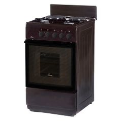 Газовая плита Flama RK 2201 B, электрическая духовка, без крышки, коричневый (1430465)