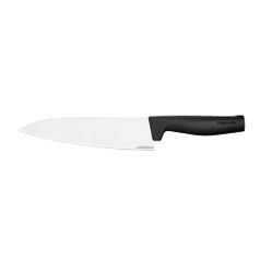 Нож кухонный Fiskars Hard Edge (1051747) стальной разделочный лезв.200мм прямая заточка черный (1458459)
