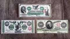 Качественные КОПИИ банкнот США c В/З 1861 - 1863 год. супер скидки!!!  