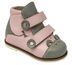 Орфея (лечебная антивальгусная обувь) Ботинки без утепления высокие берцы 4501-009-0023 БТ45(Я01) Св.серый-розовый  (5008)